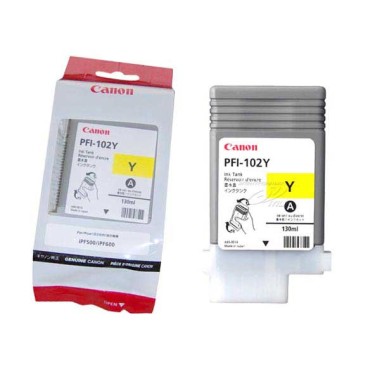 Cartouche CANON PFI102Y jaune  - Fiducial