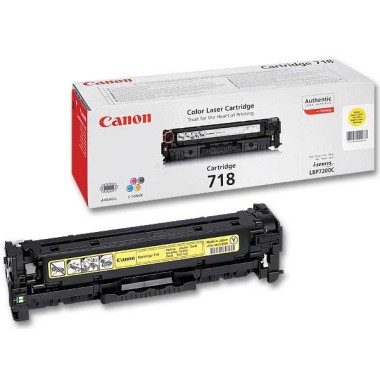 Toner CANON 718 jaune  - Fiducial
