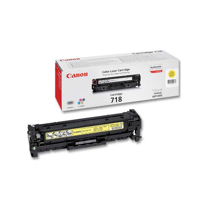 Toner CANON 718 jaune  - Fiducial