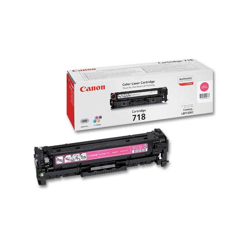 Toner CANON 718 magenta  - Fiducial