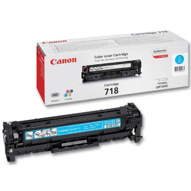 Toner CANON 718 cyan  - Fiducial