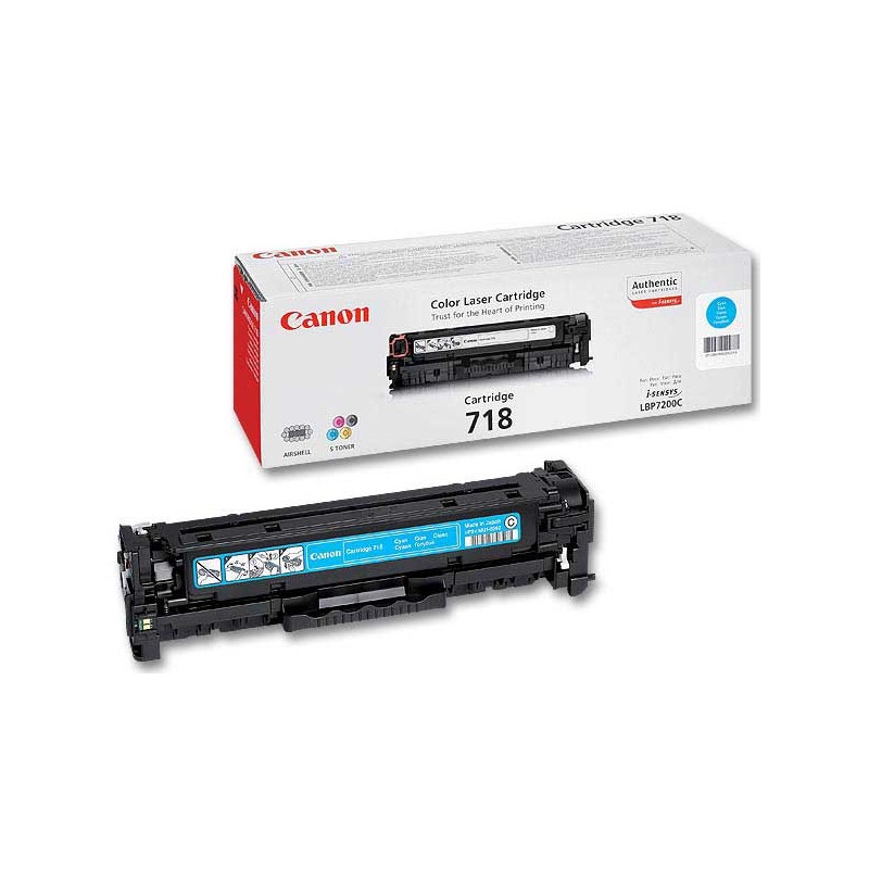 Toner CANON 718 cyan  - Fiducial