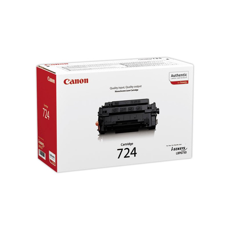 Toner CANON CRG724H noir  - Fiducial