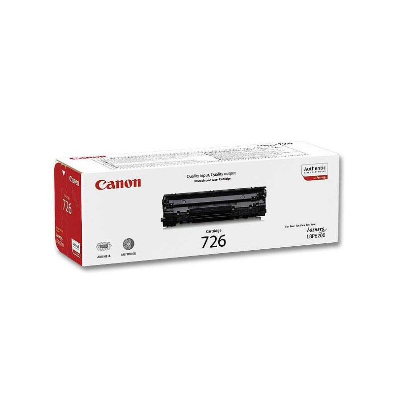 Toner Canon CRG726BK noir  - Fiducial