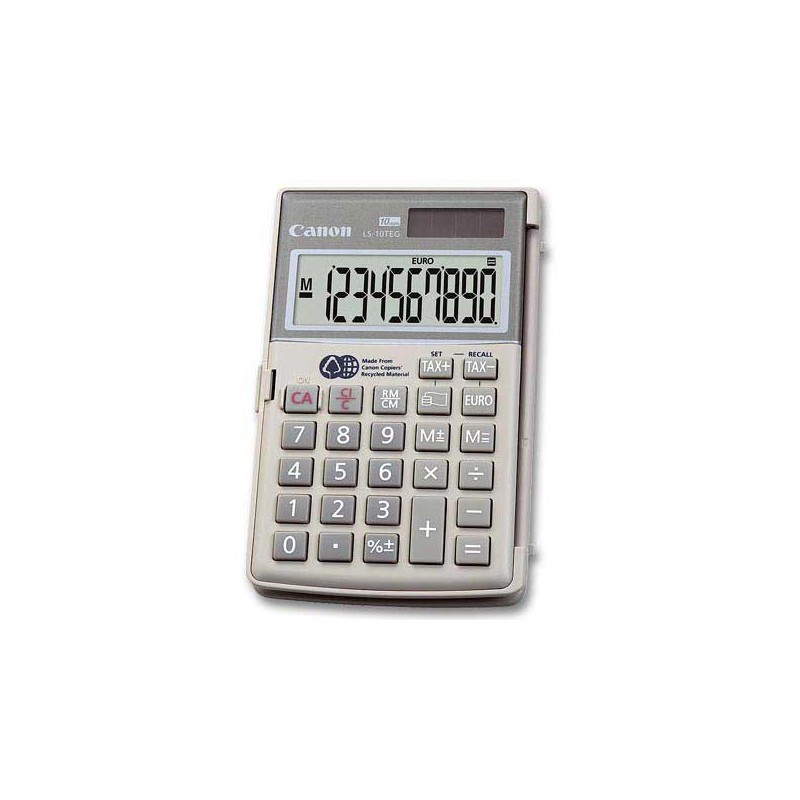 Calculatrice de poche CANON LS10 Noire  - Fiducial