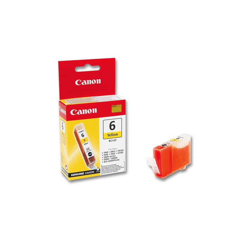 Cartouche CANON BCI6 Jaune  - Fiducial