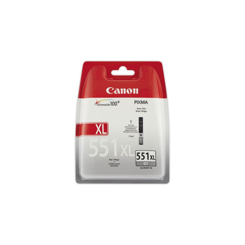 Cartouche CANON CLI551XL gris  - Fiducial