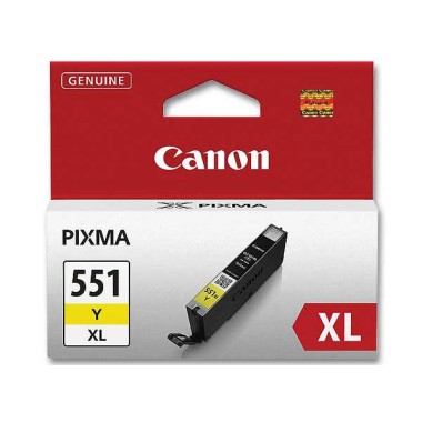 Cartouche CANON 6446B001 CLI-551XL jaune  - Fiducial