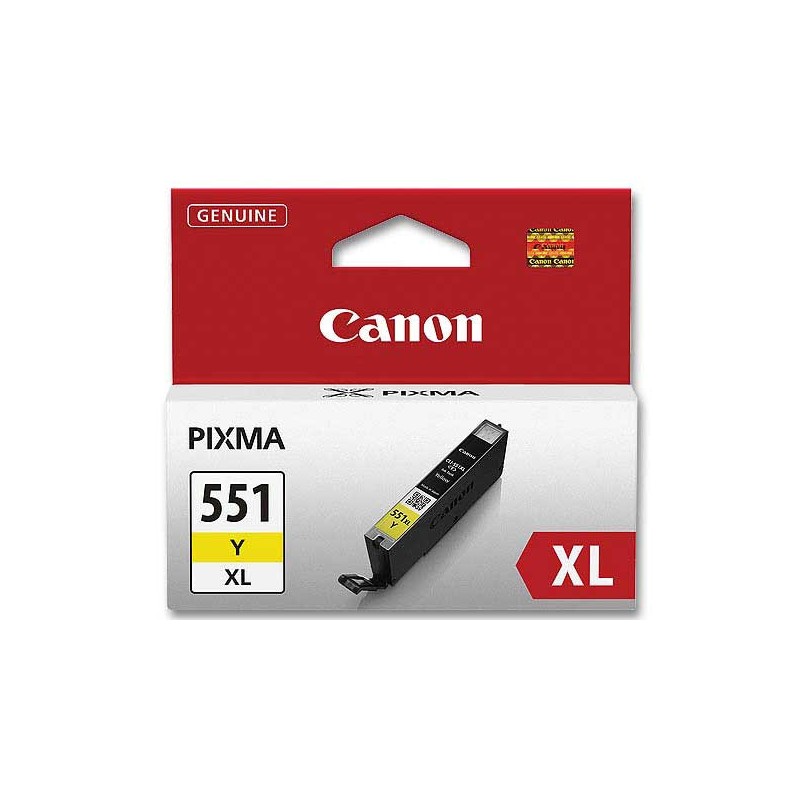 Cartouche CANON 6446B001 CLI-551XL jaune  - Fiducial