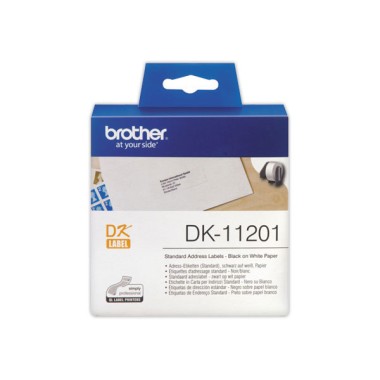 Rouleau d'étiquettes QL BROTHER 29x90mm 400 étiquettes DK11201  - Fiducial