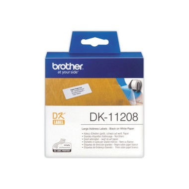 Rouleau d'étiquettes QL BROTHER 38x90mm 400 étiquettes DK11208  - Fiducial