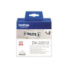 Rouleau d'étiquettes QL BROTHER 62 mm x 15 m DK22212  - Fiducial