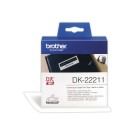 Rouleau d'étiquettes QL BROTHER 29 mm x 15 m DK22211  - Fiducial