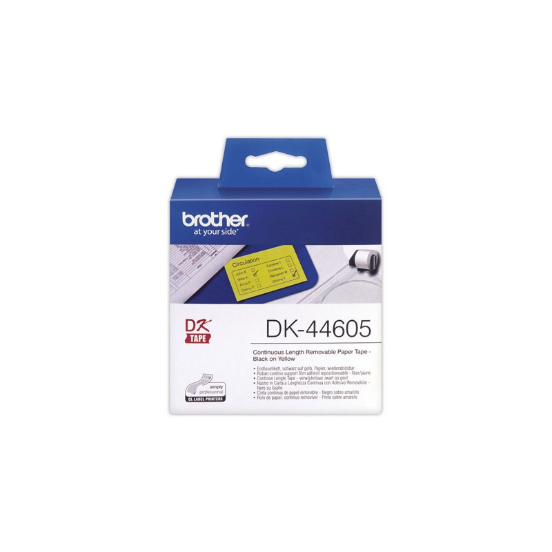 Rouleau d'étiquettes QL BROTHER 62 mm x 30 m DK44605  - Fiducial