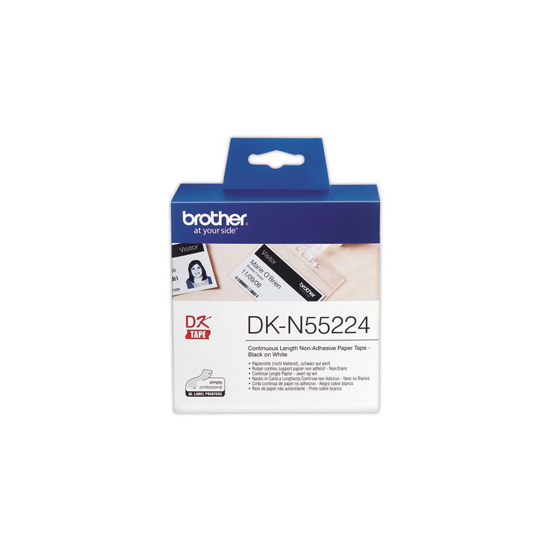 Rouleau d'étiquettes QL BROTHER 54 mm x 30 m DKN55224  - Fiducial