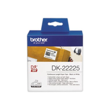 Rouleau d'étiquettes QL BROTHER 38 mm x 30 m DK22225  - Fiducial