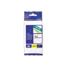 Ruban pour titreuse BROTHER TZE 161 36mm transparent impression noir  - Fiducial
