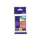 Ruban pour titreuse BROTHER TZE 421 9mm rouge impression noir  - Fiducial