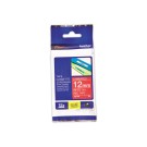 Ruban pour titreuse BROTHER TZE 435 12mm rouge impression blanc  - Fiducial