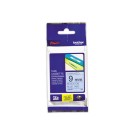 Ruban pour titreuse BROTHER TZE 521 9mm bleu impression noir  - Fiducial