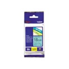 Ruban pour titreuse BROTHER TZE 741 18mm vert impression noir  - Fiducial