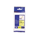 Ruban laminé flexible TZe-FX651 largeur 24mm jaune impression noire  - Fiducial