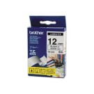 Ruban pour titreuse BROTHER TZSE 231 12mm blanc impression noire LAM  - Fiducial