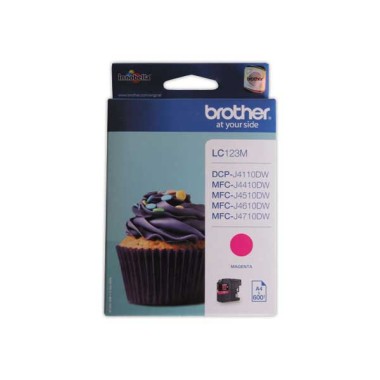 Cartouche BROTHER LC123M magenta  - Fiducial