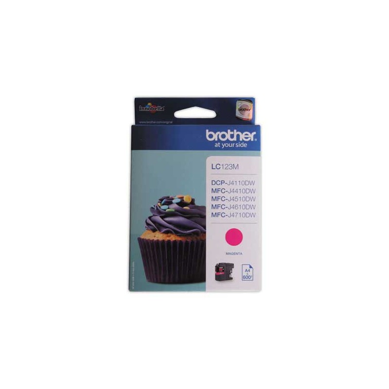 Cartouche BROTHER LC123M magenta  - Fiducial