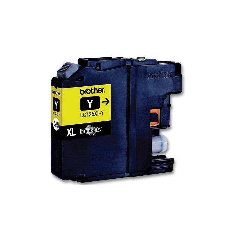 Cartouche BROTHER LC125XLY jaune  - Fiducial