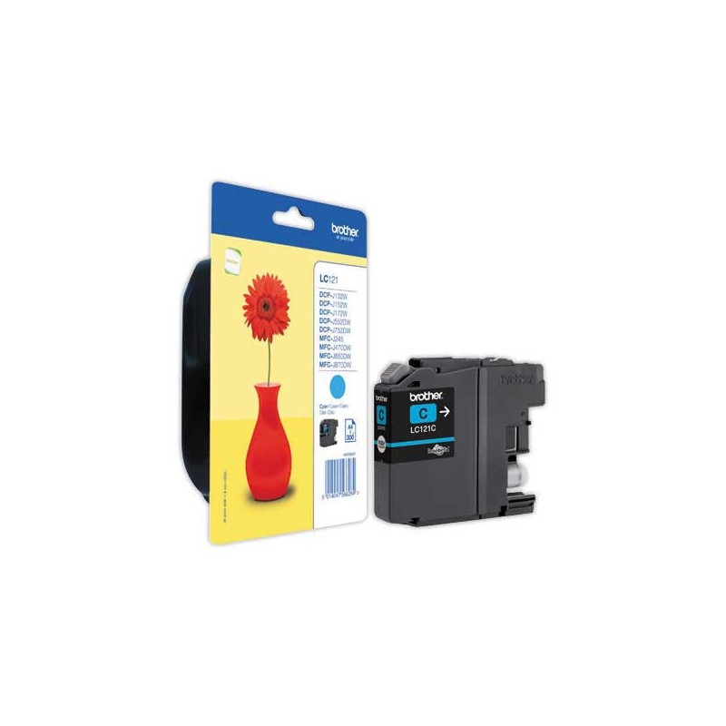 Cartouche BROTHER LC121C cyan  - Fiducial