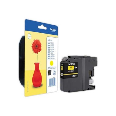 Cartouche BROTHER LC121Y jaune  - Fiducial