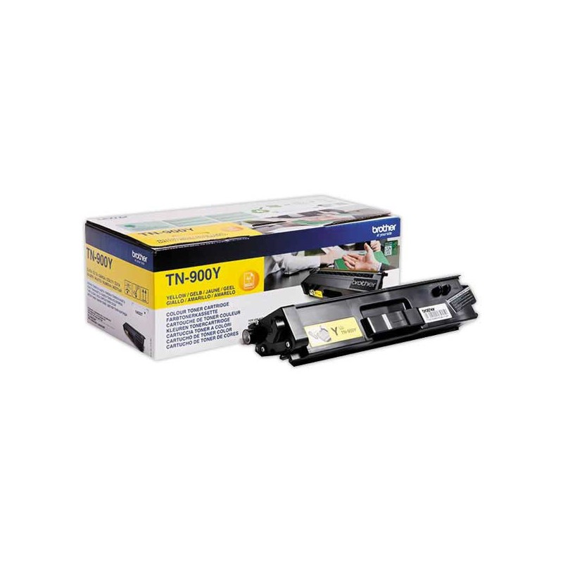 Toner BROTHER TN-900Y jaune  - Fiducial