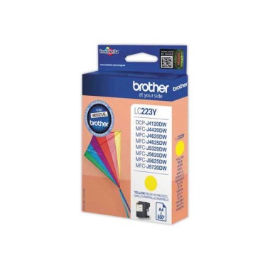 Cartouche BROTHER LC223Y jaune  - Fiducial