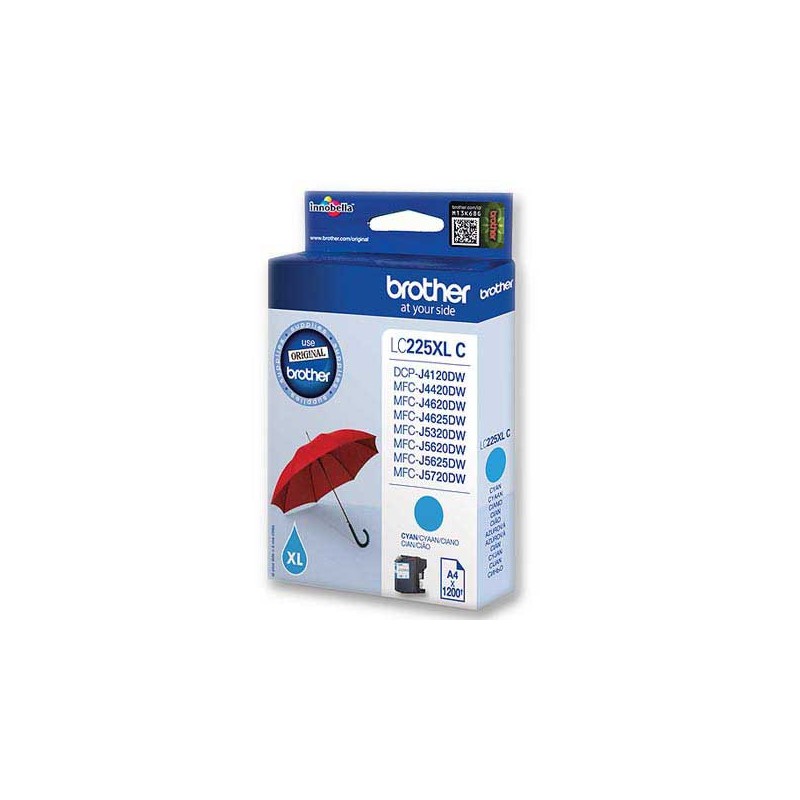Cartouche BROTHER LC225XLC cyan  - Fiducial