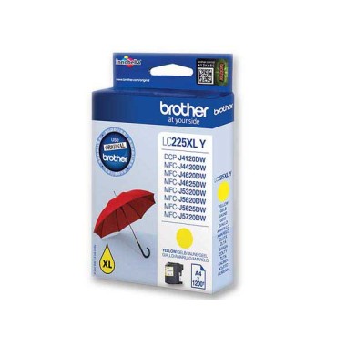 Cartouche BROTHER LC225XLY jaune  - Fiducial