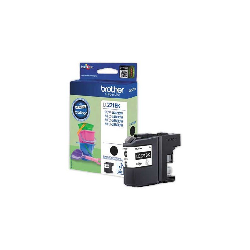 Cartouche BROTHER LC221BK noir  - Fiducial