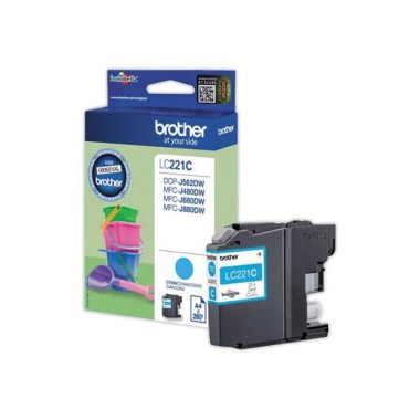Cartouche BROTHER LC221C cyan  - Fiducial