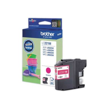 Cartouche BROTHER LC221M magenta  - Fiducial