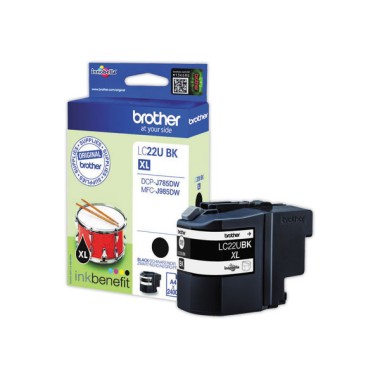 Cartouche BROTHER LC22UBK noir  - Fiducial