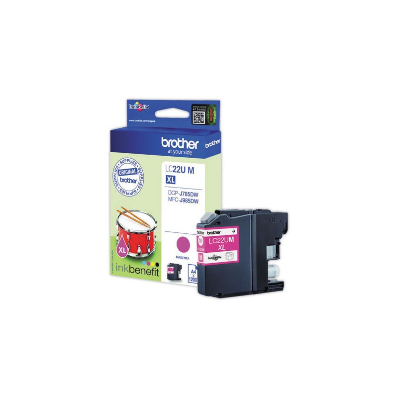Cartouche BROTHER LC22UM magenta  - Fiducial