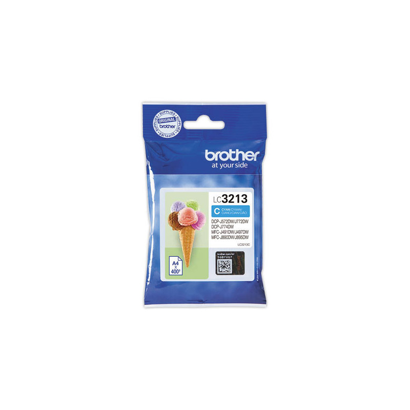 Cartouche BROTHER LC3213 cyan  - Fiducial