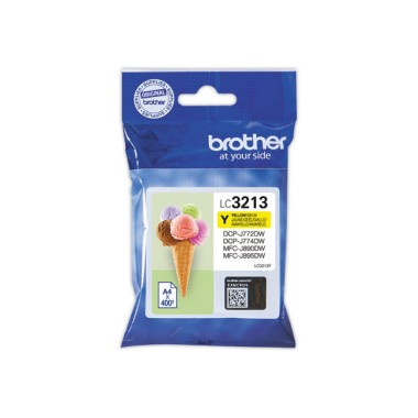 Cartouche BROTHER LC3213 jaune  - Fiducial