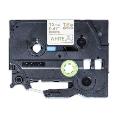Ruban étiqueteuse Brother tissu or surblanc 12 mm (4m)  - Fiducial