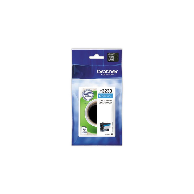 Cartouche BROTHER LC3233C Cyan  - Fiducial