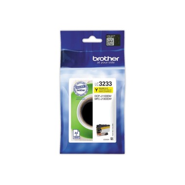 Cartouche BROTHER LC3233Y jaune  - Fiducial