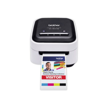 Imprimante étiquettes Brother couleur VC-500WCR  - Fiducial