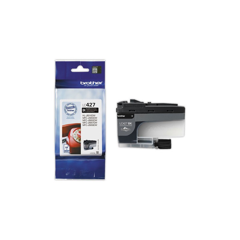 Cartouche JE BROTHER LC427BK Noir  - Fiducial