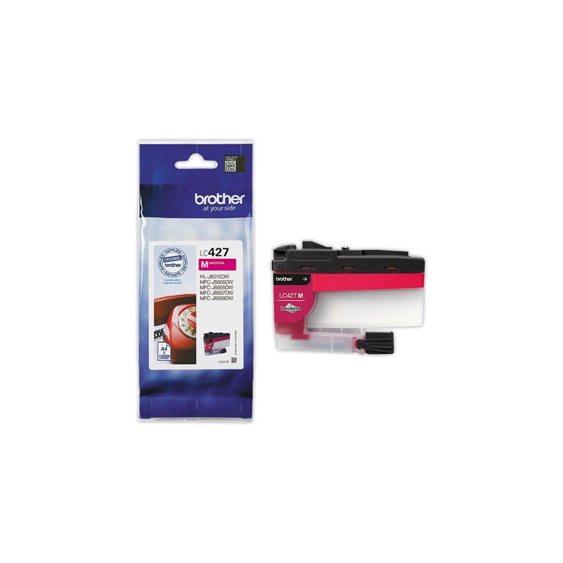 Cartouche JE BROTHER LC427M Magenta  - Fiducial