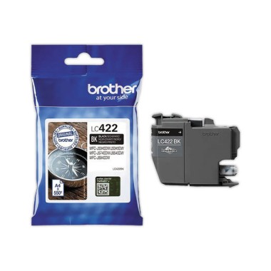 Cartouche JE BROTHER LC422BK Noir  - Fiducial